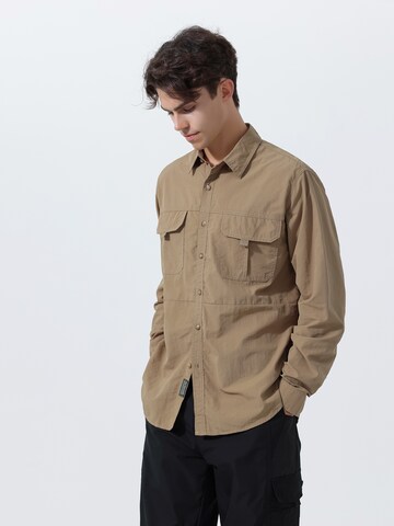 Youthup Regular fit Button Up Shirt in Green