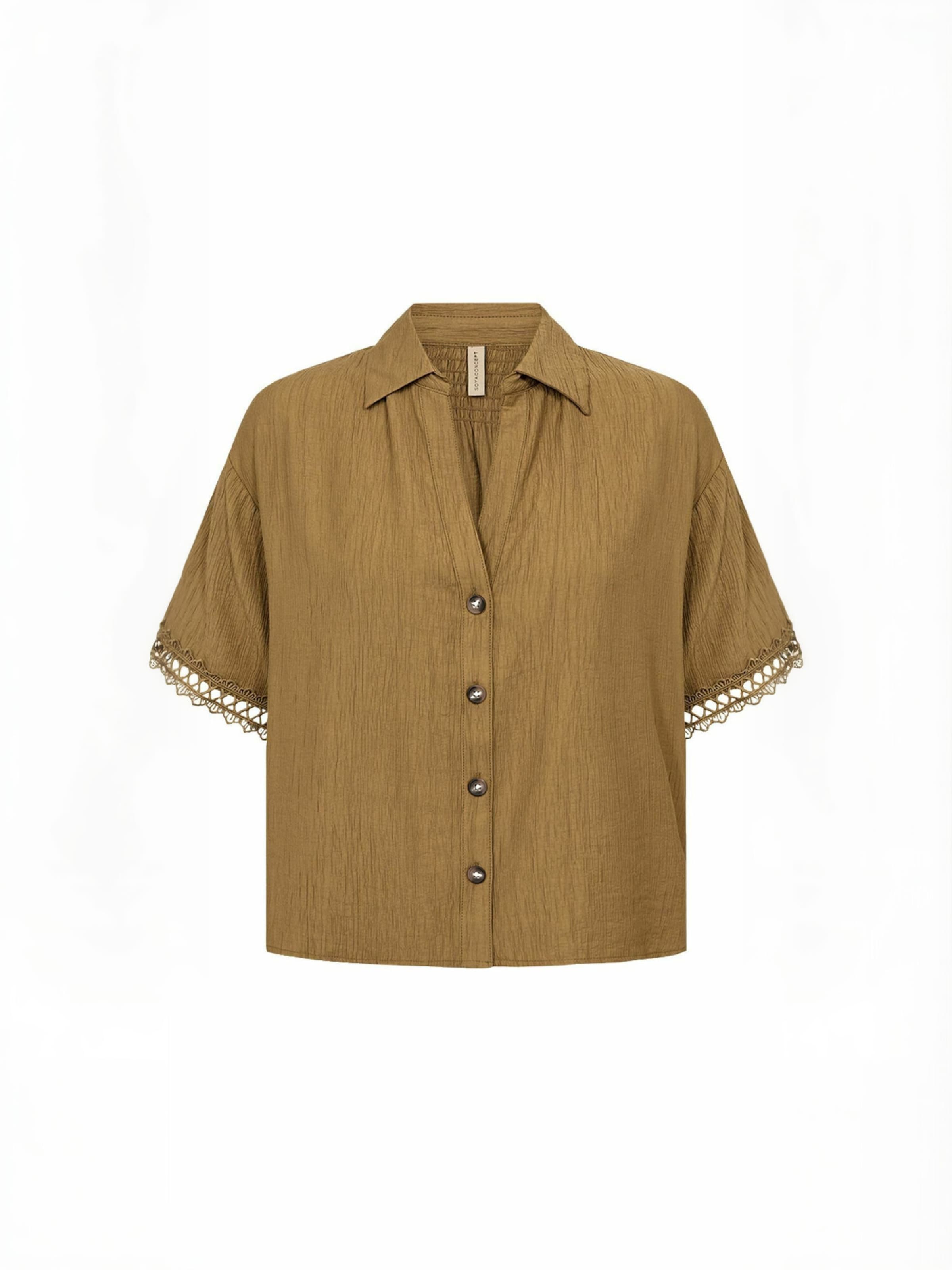 Soyaconcept - Camisa ' SC-FABRINA ' em castanho: frente