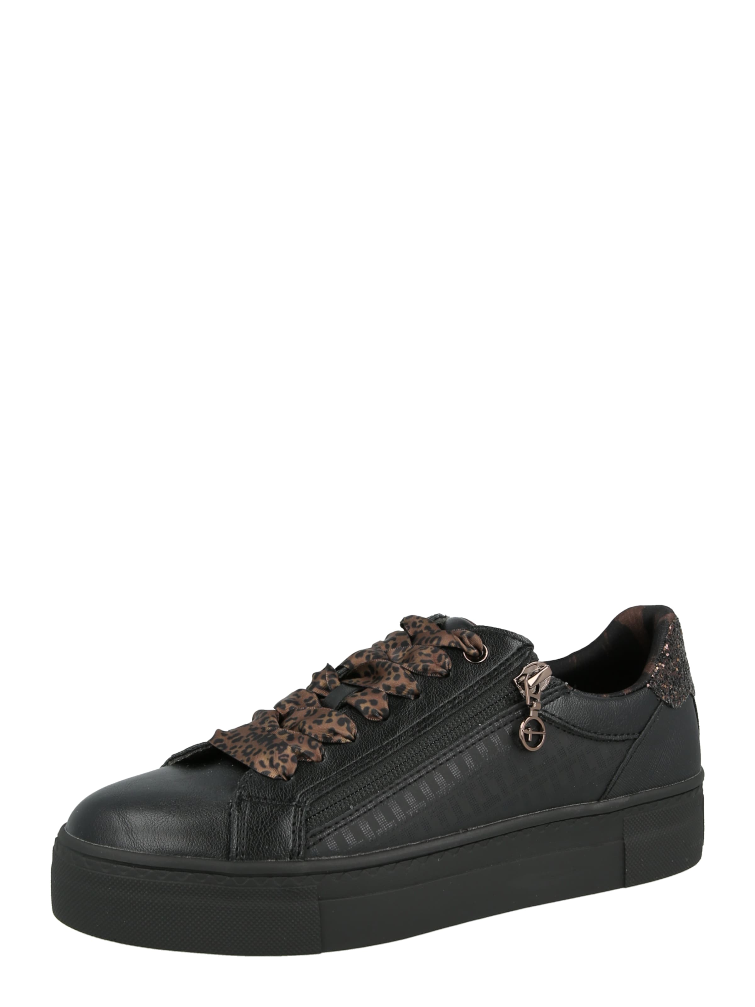 Baskets basses Tamaris en noir : devant