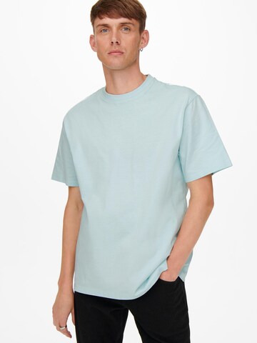 Only & Sons T-Shirt 'Fred' in Blau