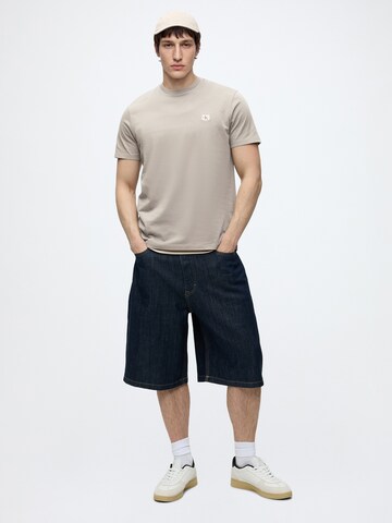 Calvin Klein Jeans Μπλουζάκι 'CLASSIC' σε καφέ