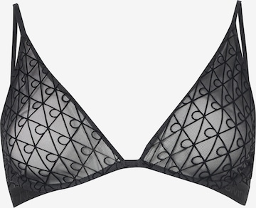 Calvin Klein UnderwearTrokutasti Grudnjak - crna boja: prednji dio