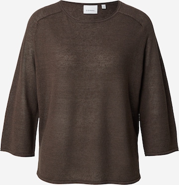 COMMA Sweter w kolorze brązowy: przód