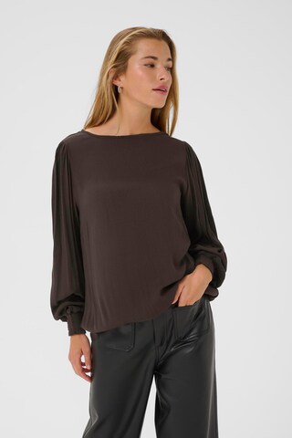 Kaffe Bluse 'KAStina' i brun: forside