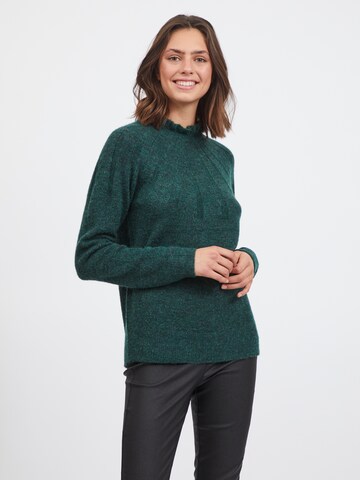 VILA Sweater 'Dua' in Green: front