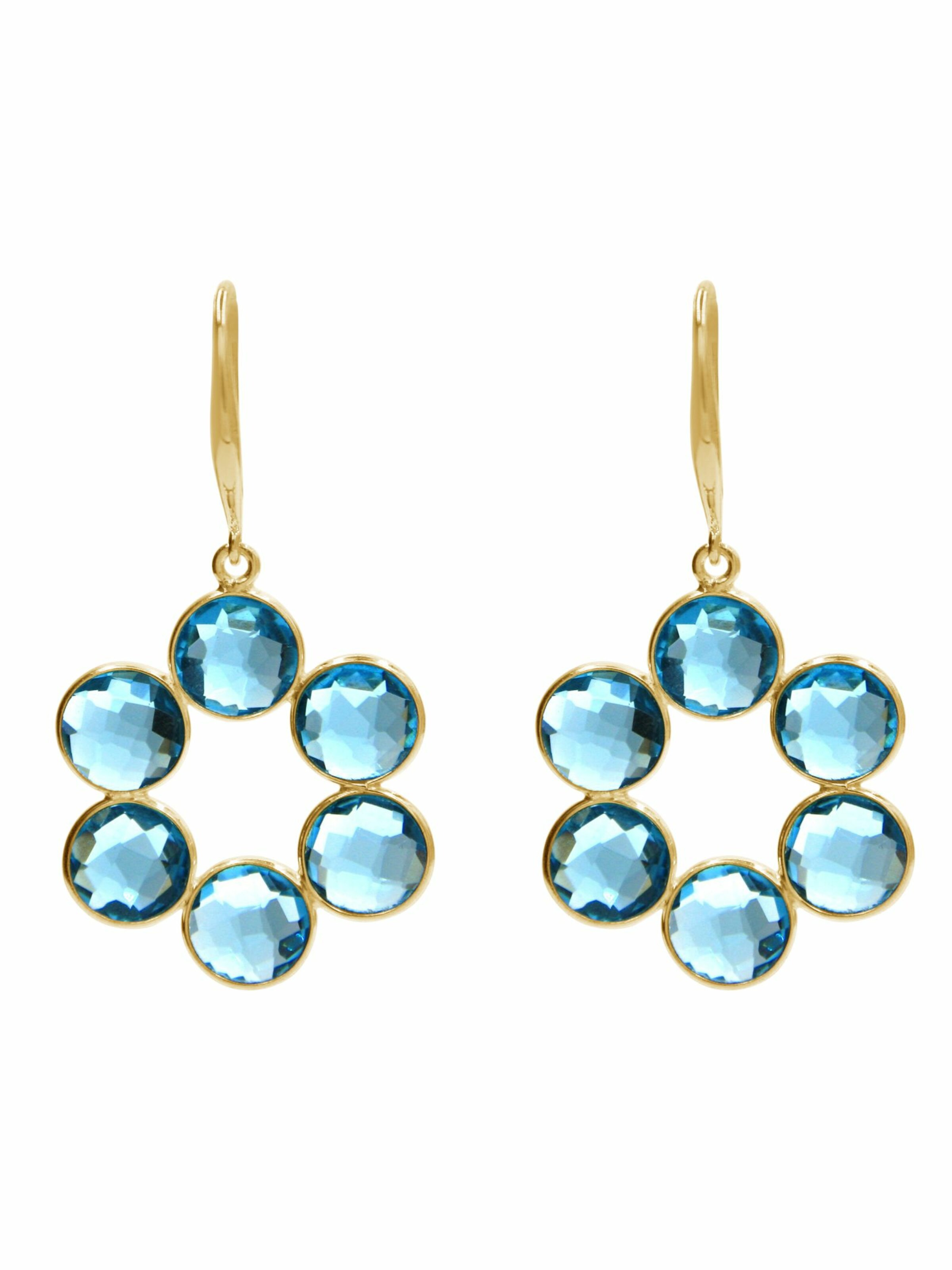 Gemshine Ohrringe in Gold: Vorderseite