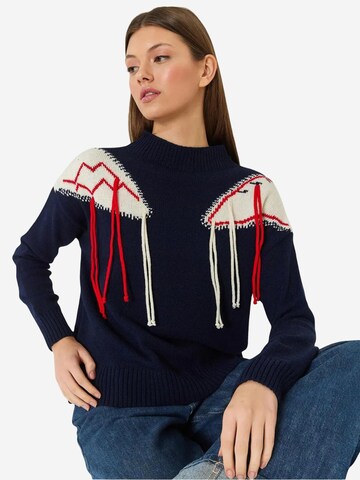 Bianco Lucci Pulover 'Pullover' | modra barva
