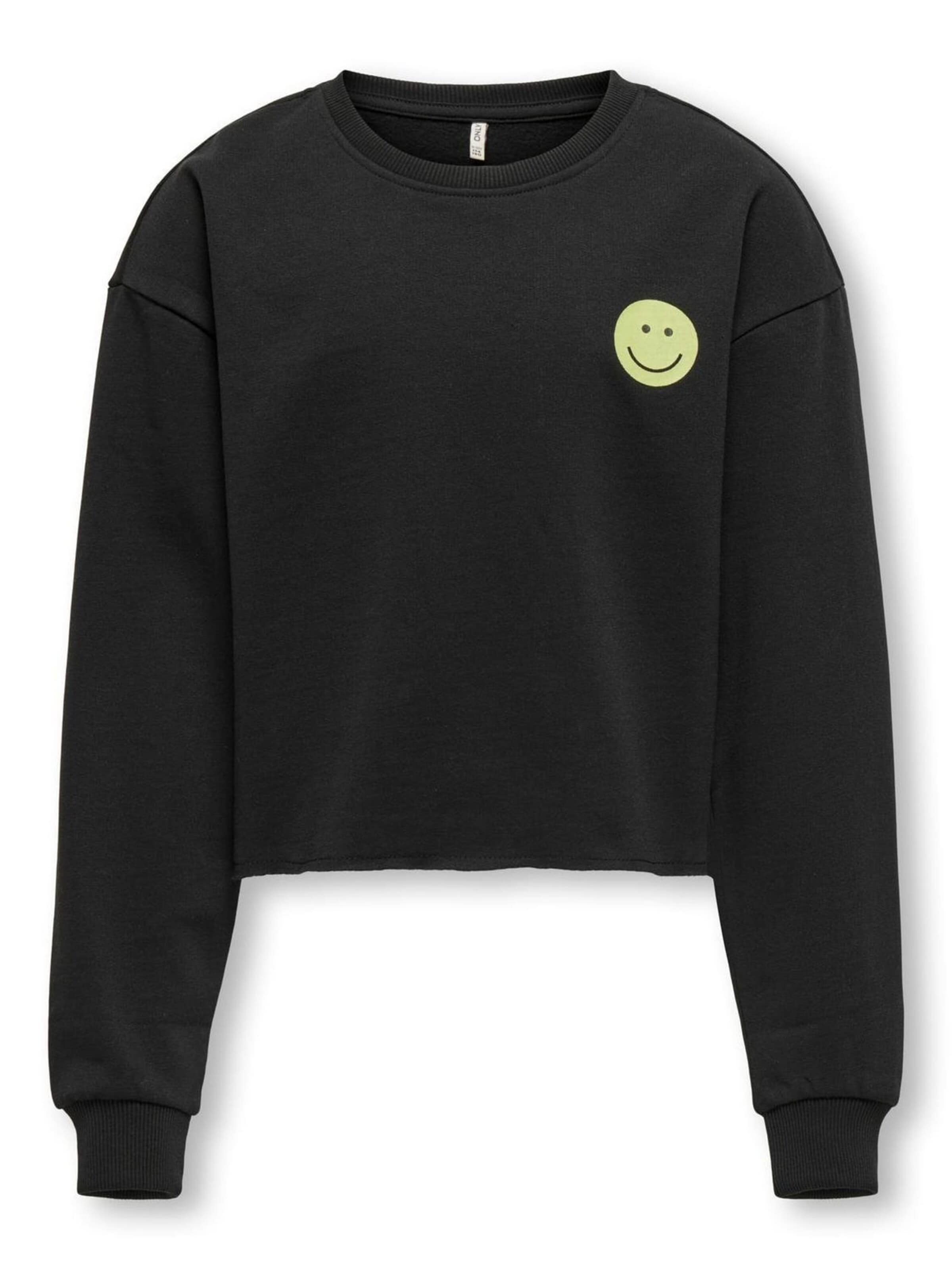 ONLY Sweatshirt 'Astrid' in Black: front