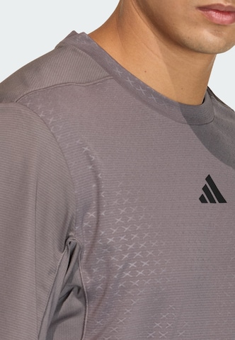 Tricou funcțional 'D4T POWER' de la ADIDAS PERFORMANCE pe gri