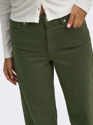 ONLY Wide Leg Jeans in Grün