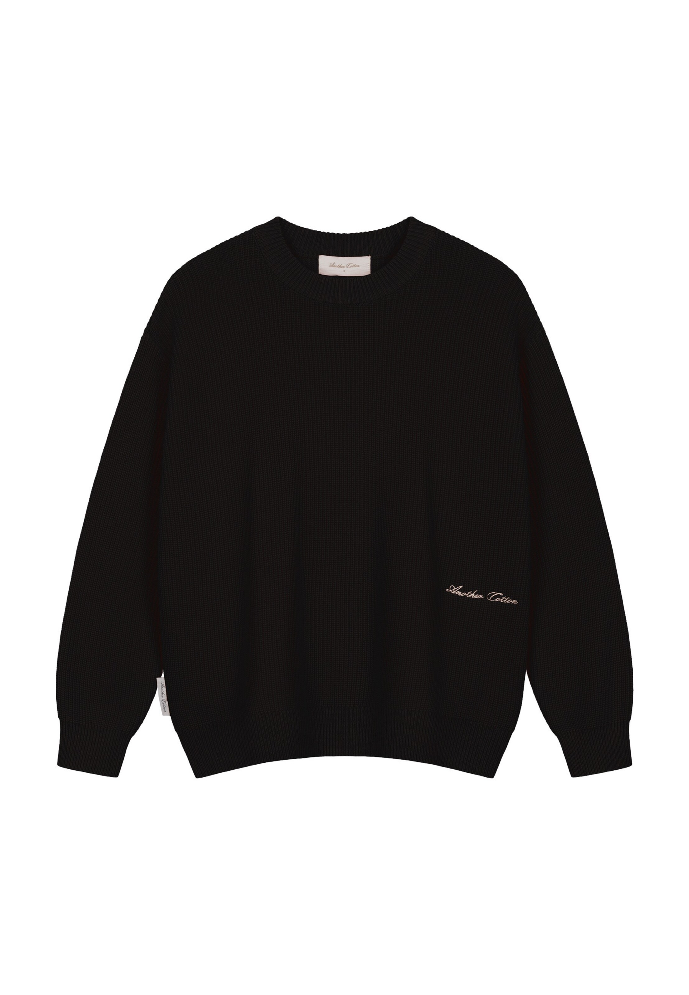 Pull-over Another Cotton Lab en noir : devant