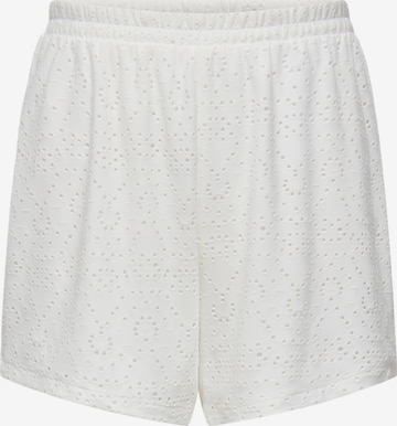 ONLY Loosefit Shorts 'ONLSMILLA' in Weiß: Vorderseite