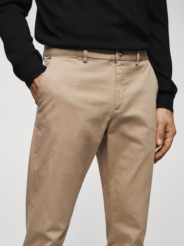 Regular Pantaloni 'Prato' de la MANGO MAN pe bej