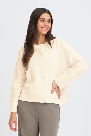 Fransa Knit cardigan 'FRSinja' in Beige: front