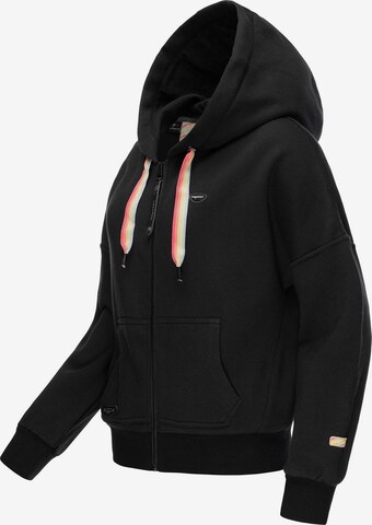 Ragwear Zip-Up Hoodie in Black