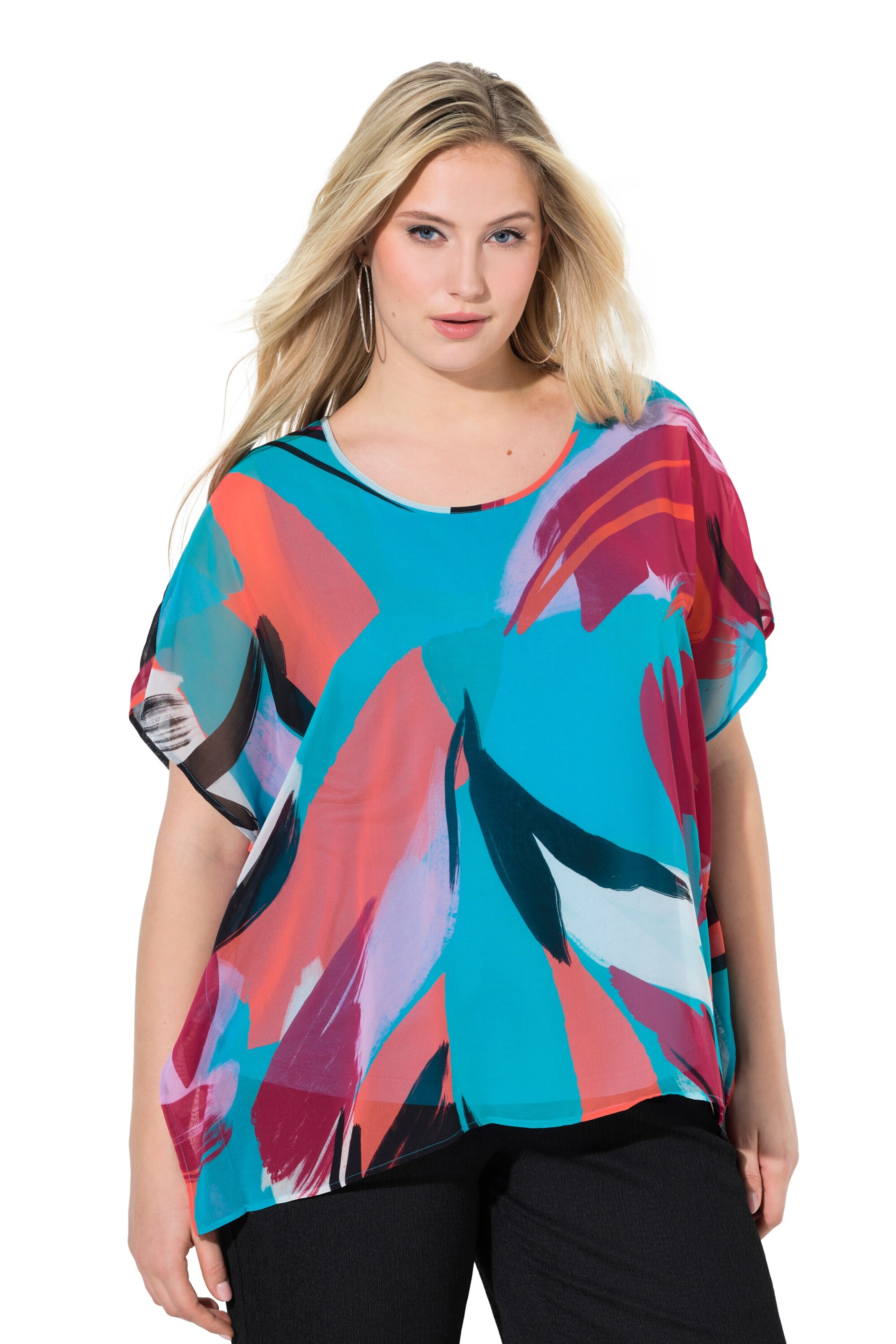 Ulla Popken Blouse in Blue: front