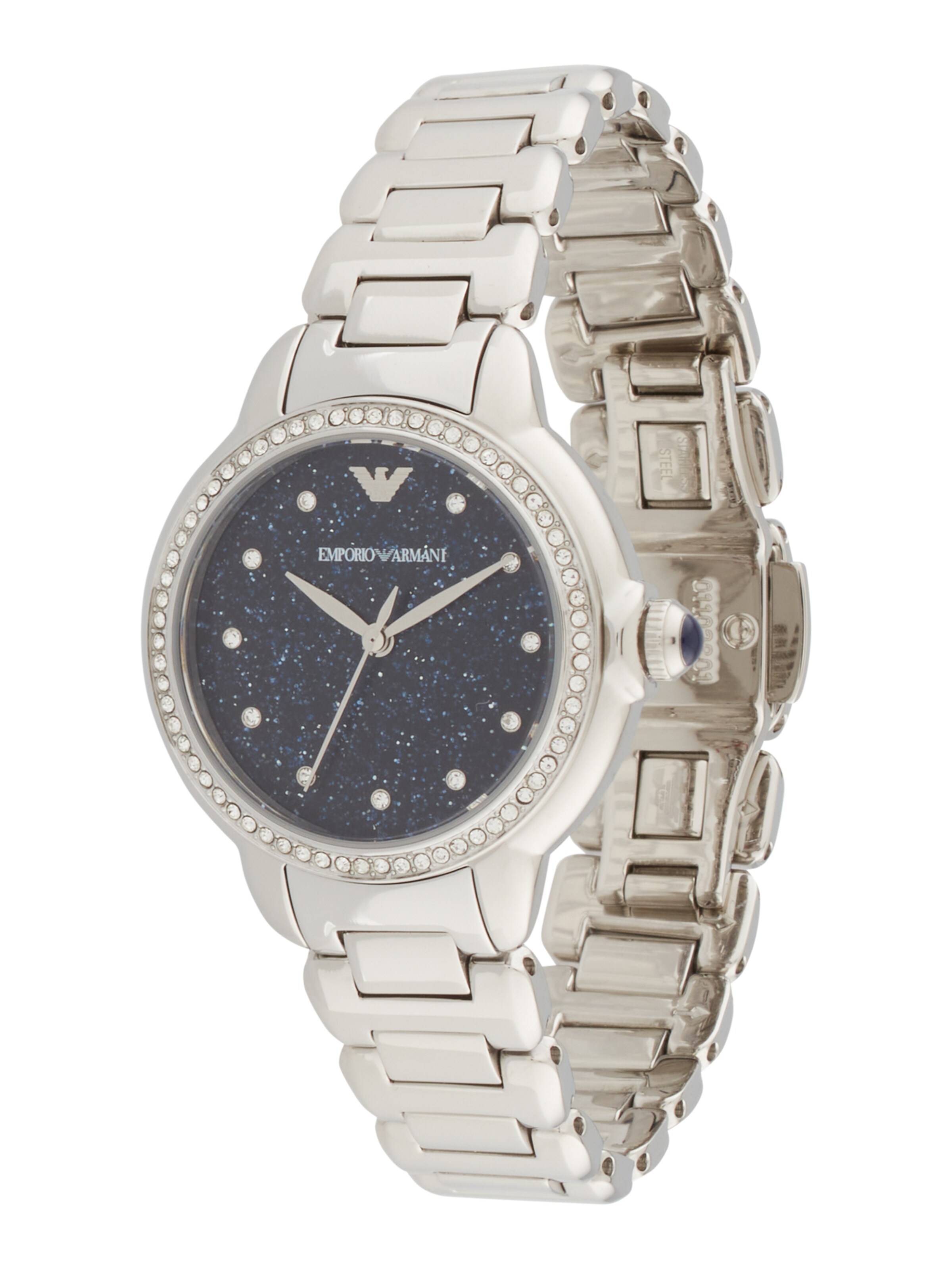 Emporio Armani Uhr in Silber: Vorderseite