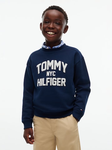 mėlyna TOMMY HILFIGER Megztinis be užsegimo 'BRAND LOVE': priekis