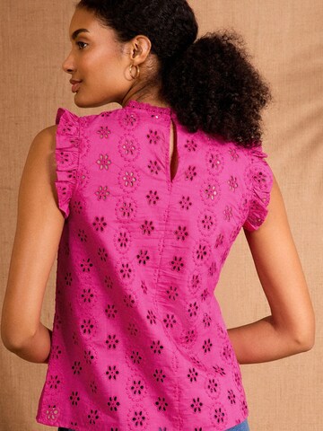 Chemisier love & roses en rose