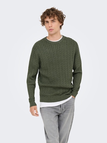 Only & Sons Pullover 'LOUI' i grå: forside