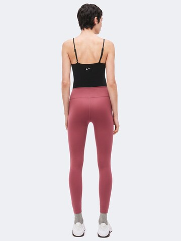 NIKE Skinny Sporthose 'ONE' in Pink