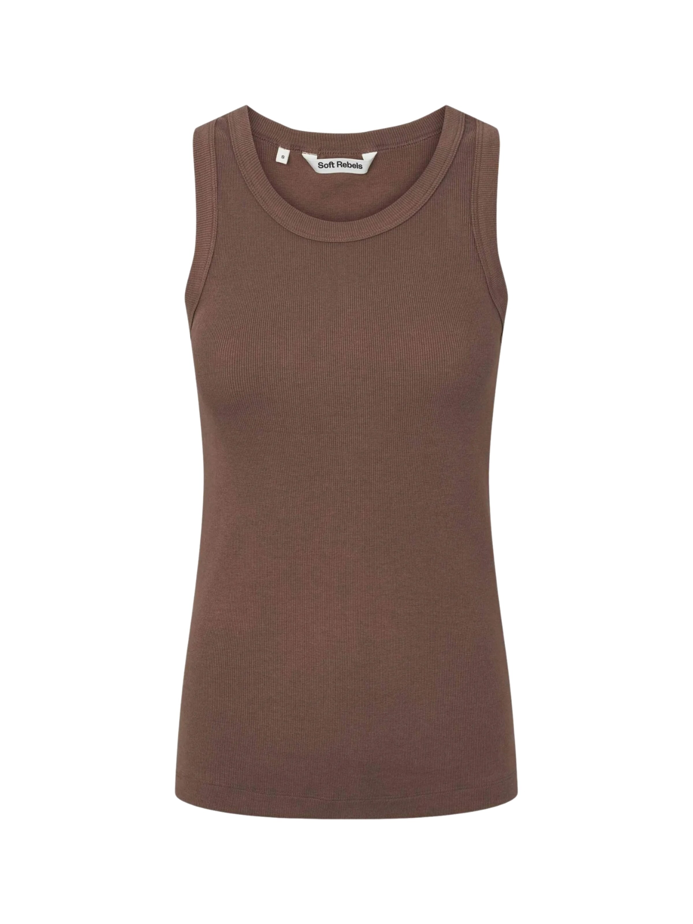 Soft Rebels Top in Brown: front