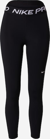 NIKE Skinny Workout Pants 'NP 365' in Black: front