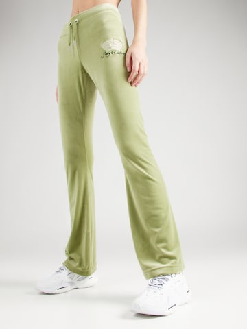 Juicy Couture Bootcut Spodnie 'LISA 'ALL HAIL JUICY' w kolorze zielony: przód