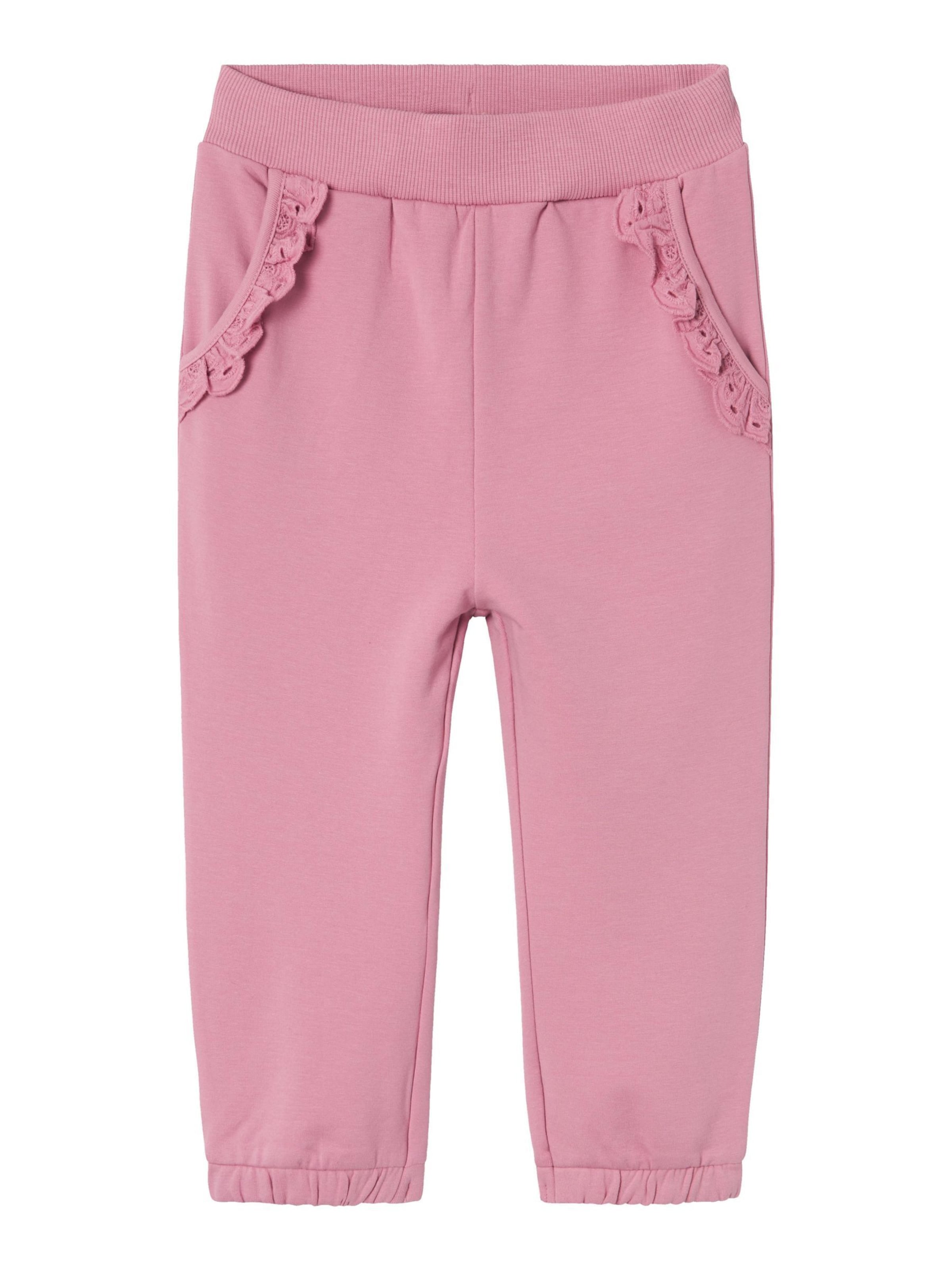 NAME IT - Tapered Pantalón en rosa: frente