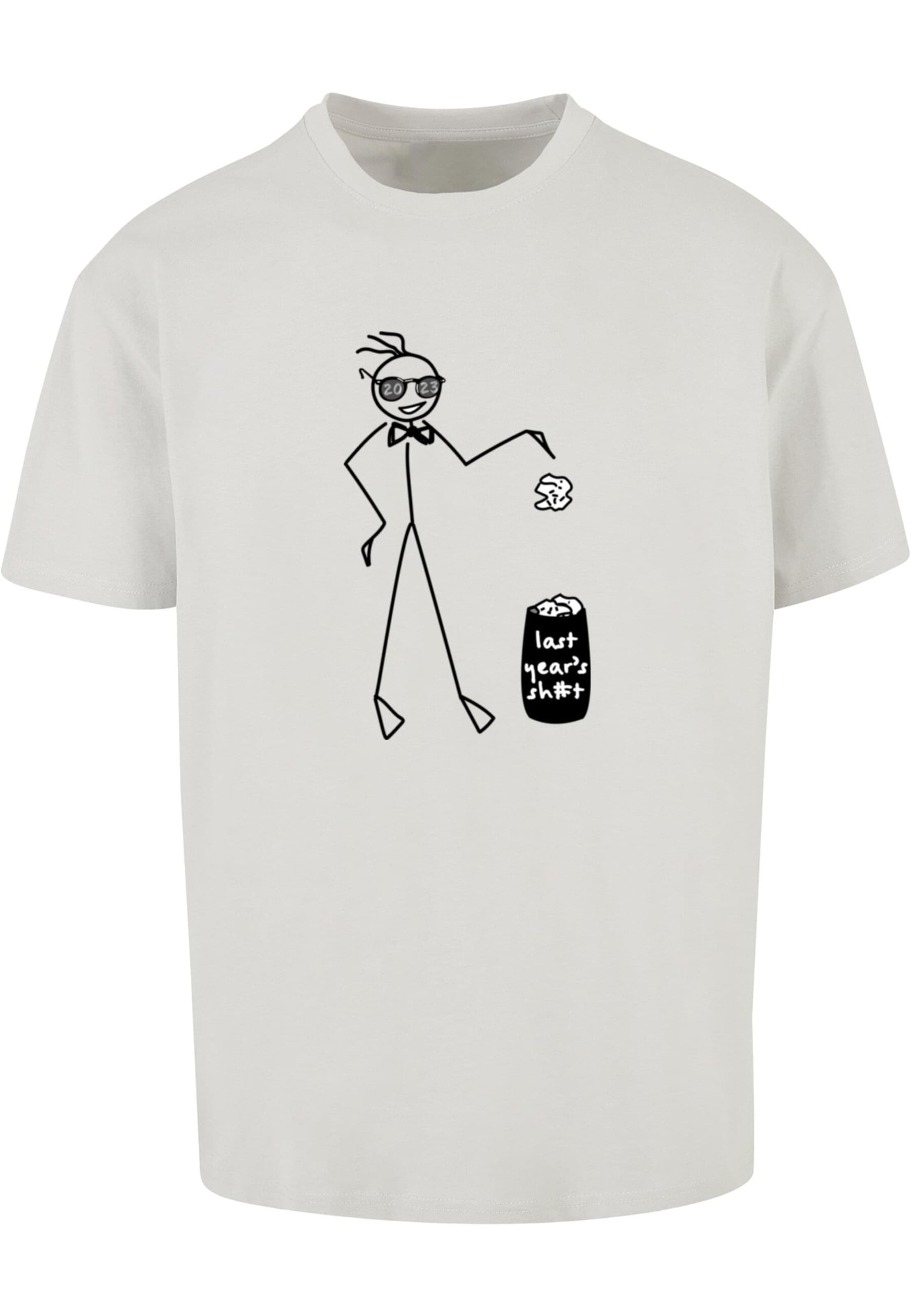 pilka Merchcode Marškinėliai 'Last Year': priekis