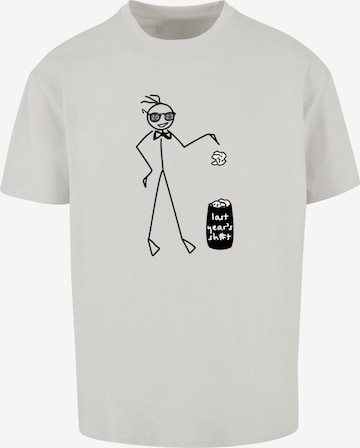 Merchcode Tričko 'Last Year' - Sivá: predná strana