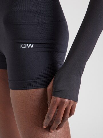 ICANIWILLSkinny Sportske hlače 'Ignite' - crna boja