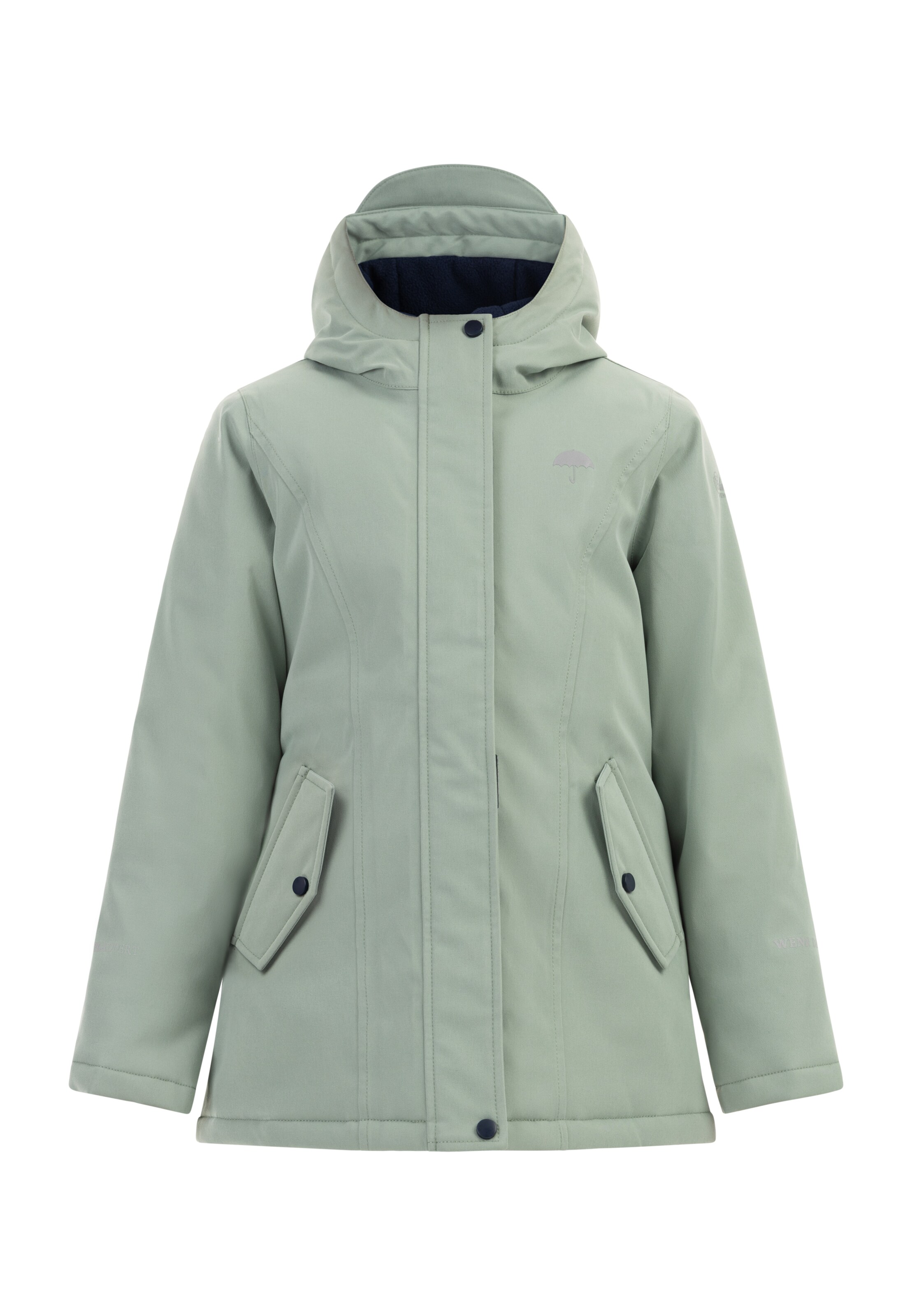 Schmuddelwedda Funktionsjacke in Grün: Vorderseite