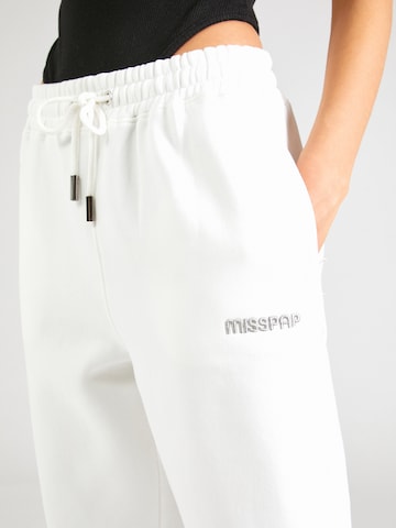 Tapered Pantaloni di Misspap in bianco