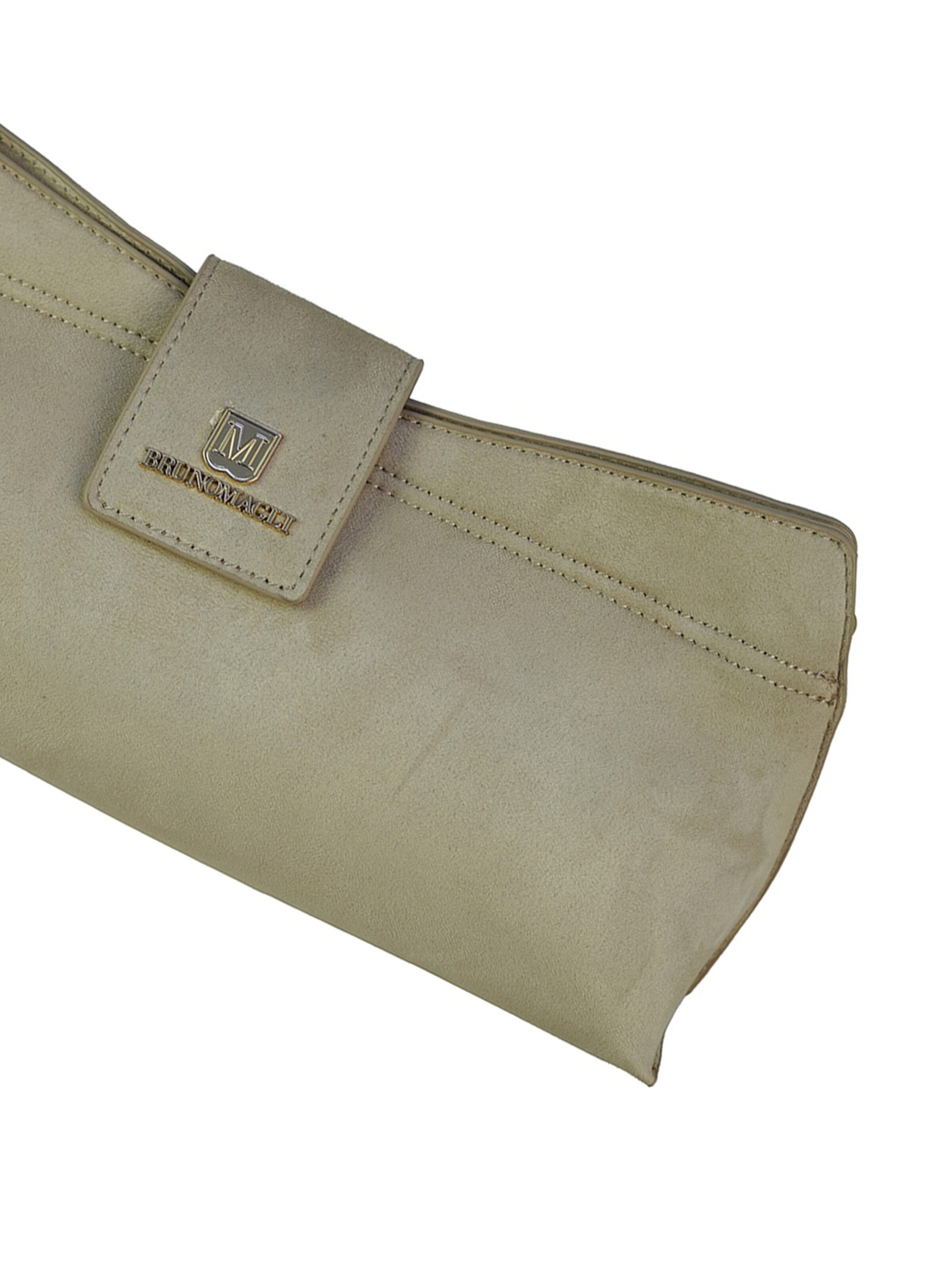 Pochette 'Pochette Sandra Bruno Magli PU Leather Zip' di Bruno Magli in beige