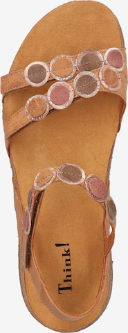 THINK! Strap Sandals in Brown