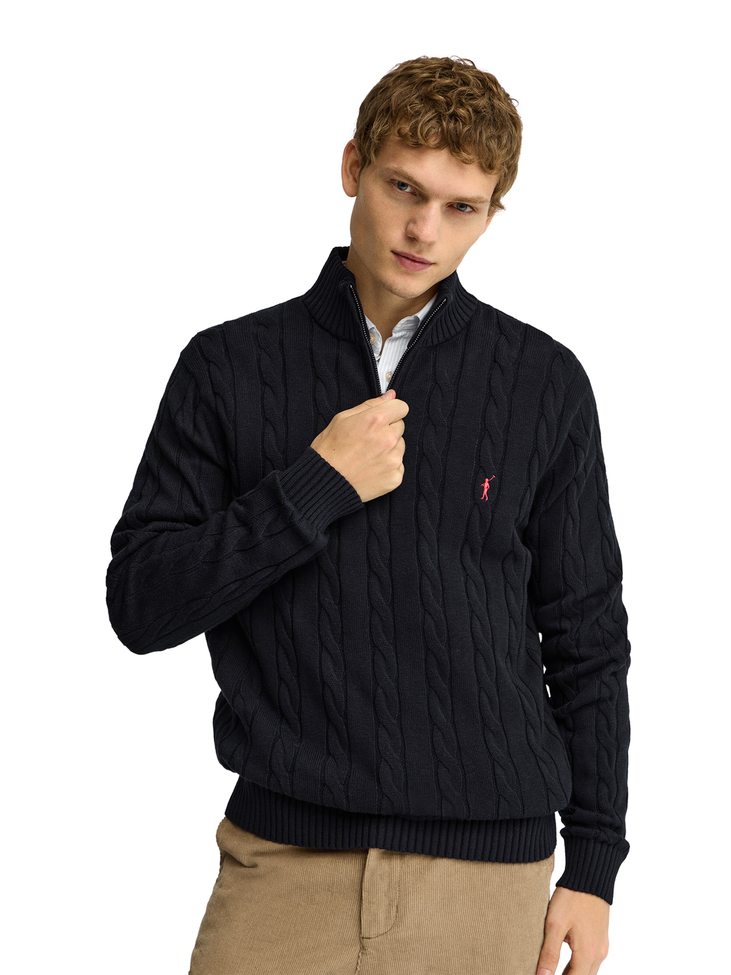 Polo Club Pullover ' RIGBY' in Blau: Vorderseite