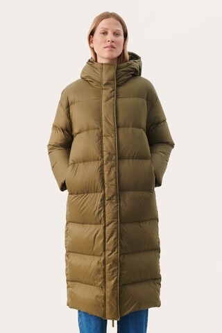 Part Two Wintermantel 'Caitlin' in Groen: voorkant