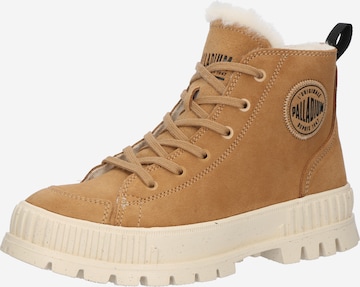 Stivaletto stringato 'Pallashock' di Palladium in marrone: frontale