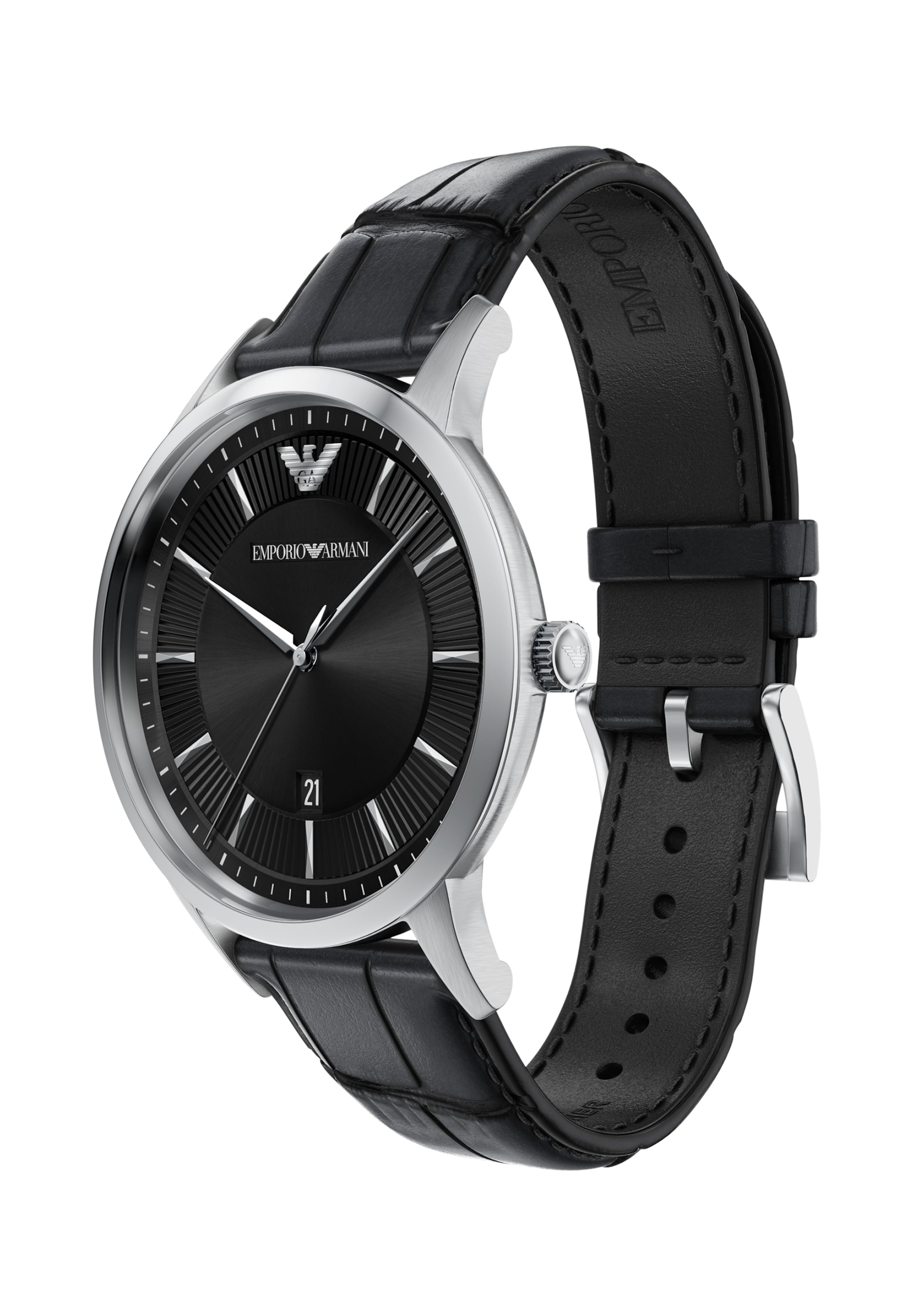Emporio Armani Analog klocka 'ARCHETIPO' i svart