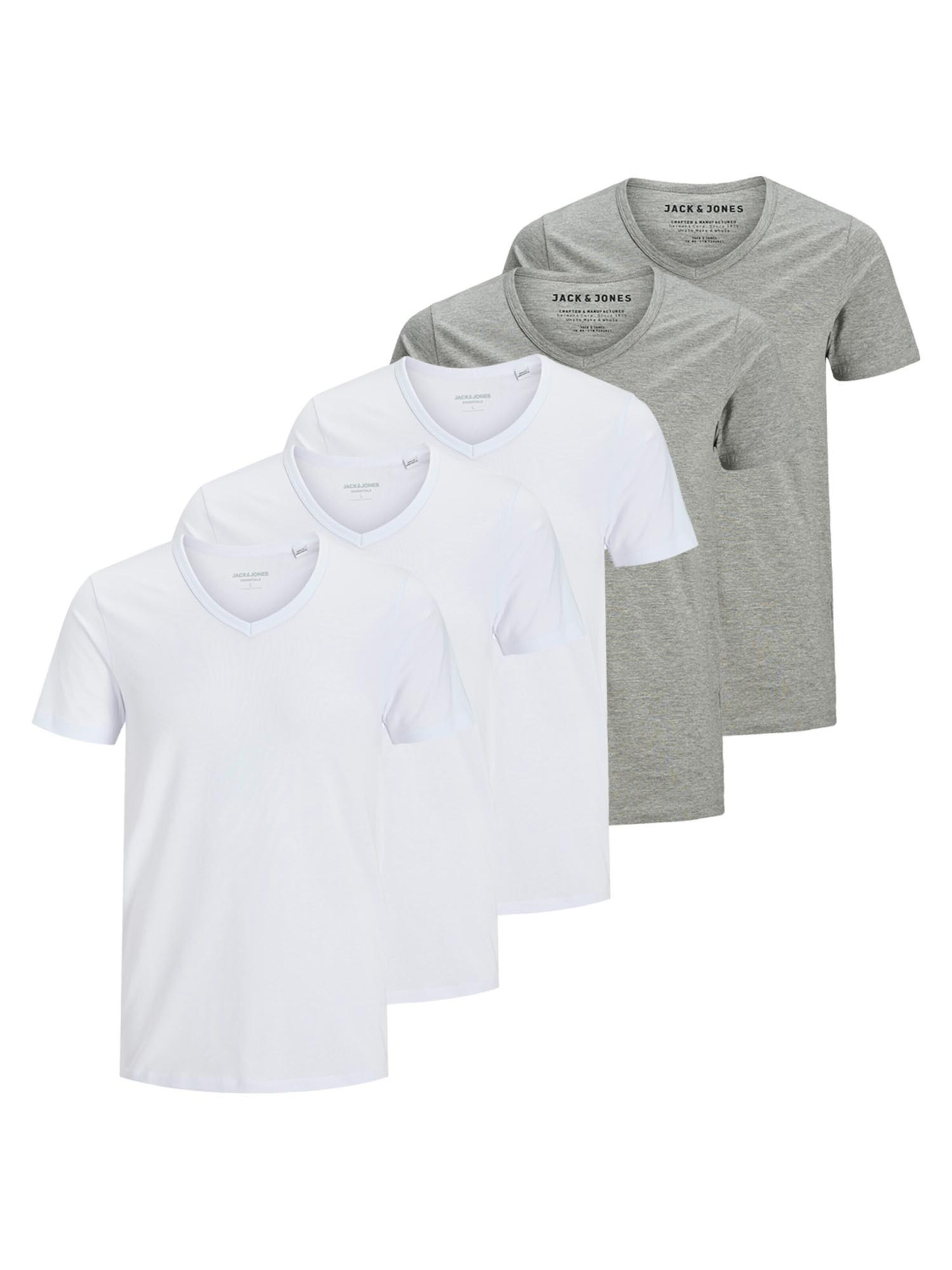 JACK & JONES Shirt 'Essentials' in Zilver: voorkant