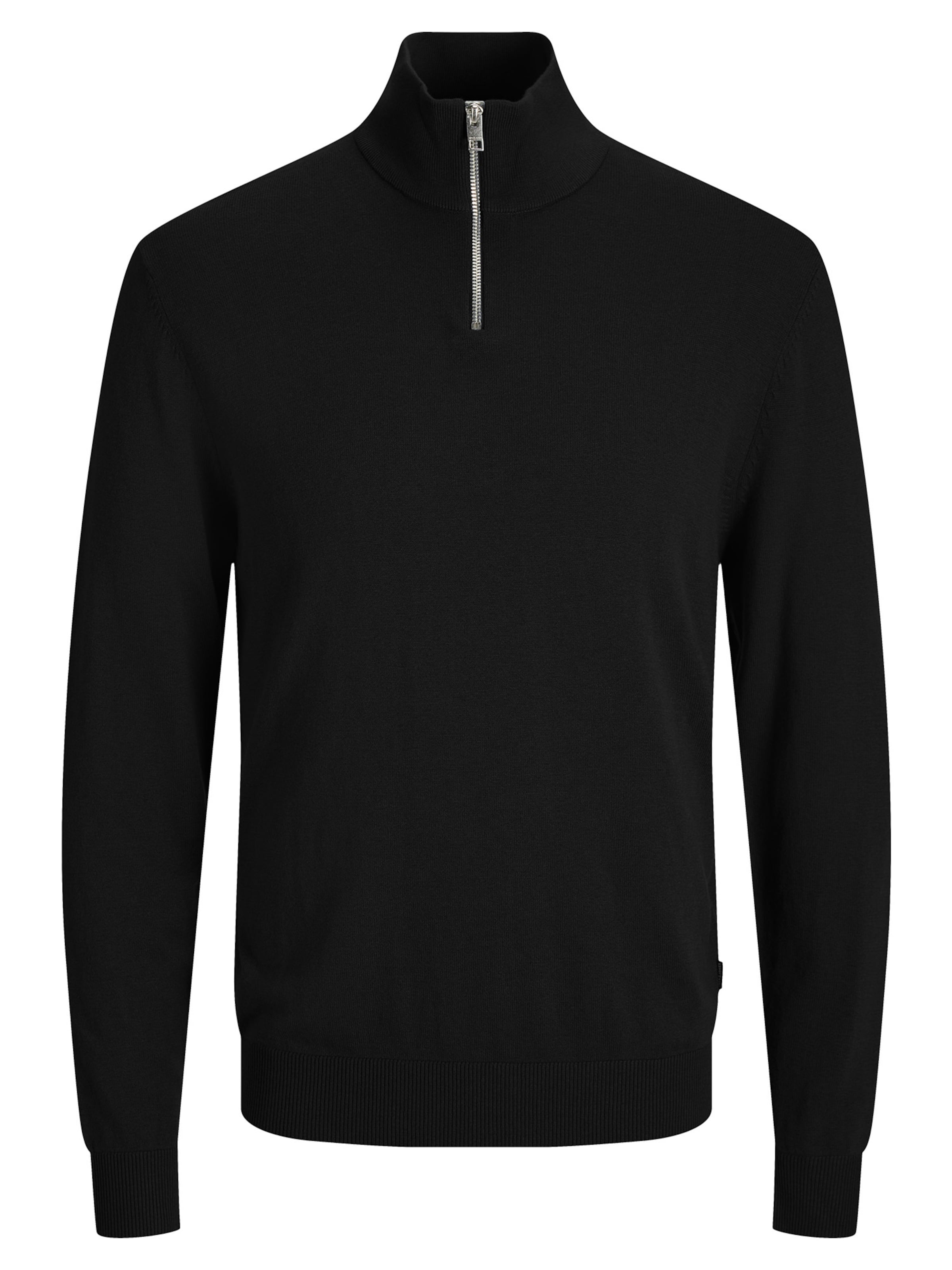 JACK & JONES Sweater 'Emil Knit' in Black: front