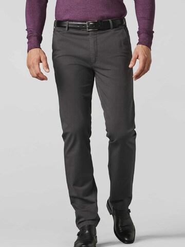 Meyer Hosen Regular Chino Pants 'Roma' in Grey: front