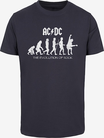 Merchcode Bluser & t-shirts 'ACDC - Evolution Of Rock' i blå: forside