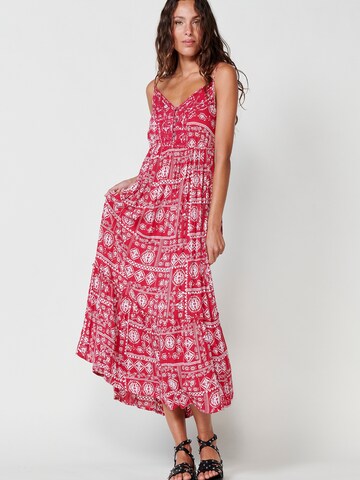 Robe d’été KOROSHI en rouge