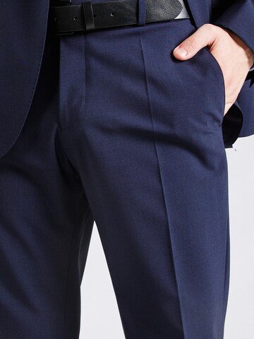 Coupe slim Pantalon à plis 'H-Genius' BOSS en bleu