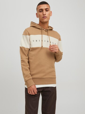 JACK & JONES - Sudadera 'Copenhagen' en marrón: frente