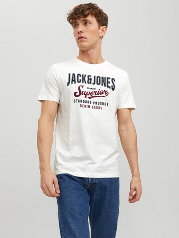 balta JACK & JONES Marškinėliai: priekis