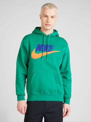 Nike Sportswear Μπλούζα φούτερ 'CLUB' σε πράσινο: μπροστά