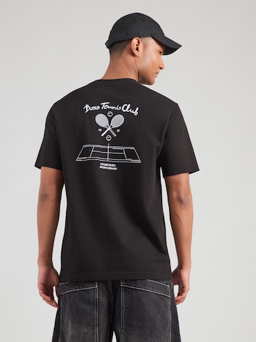 BOSS Футболка 'Member' в Черный: спереди